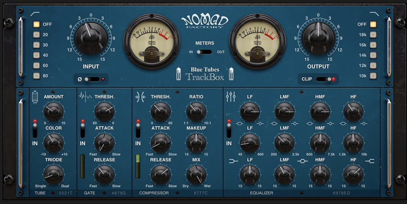 Nomad Factory Blue Tubes Analog Trackbox